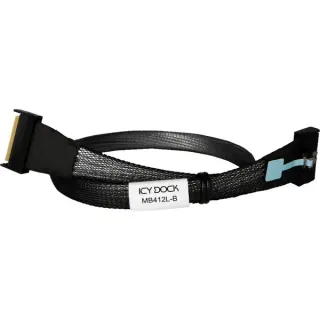 ICY BOX Kabel MCIO x8 SFF-TA-1016 > MCIO x8 SFF-TA-1016 (schwarz, 50cm)