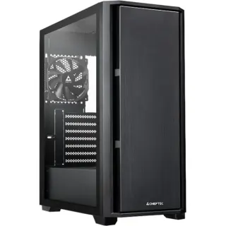 Chieftec AS-02B-TG-OP, Tower-Gehäuse (schwarz, Tempered Glass)