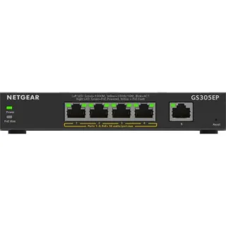 Netgear GS305EP, Switch (schwarz)