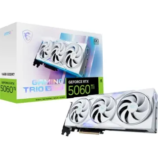 MSI GeForce RTX 5060 Ti GAMING TRIO OC WHITE 16G, Grafikkarte (DLSS 5, 3x DisplayPort, 1x HDMI 2.1)