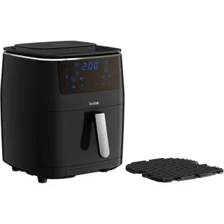 Tefal Heißluftfritteuse 3-in-1 Easy Fry Grill & Steam (schwarz, 1.700 Watt, Korb 6,5 Liter)