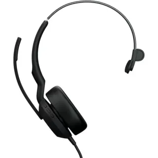 Jabra Evolve2 50, Headset (schwarz, Microsoft Teams Version, Bluetooth 5.2, USB-C und USB-A, Mono)