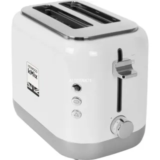 Kenwood kMix Toaster TCX751WH (weiß/silber, 900 Watt, für 2 Scheiben Toast)