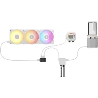 Corsair HydroX iCUE LINK XH505i RX 360 RGB Kit, Wasserkühlung (weiß)