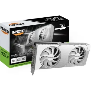 INNO3D GeForce RTX 5060 Ti TWIN X2 OC WHITE 8GB, Grafikkarte (DLSS 5, 3x DisplayPort, 1x HDMI 2.1)