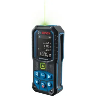 Bosch Professional Laser-Entfernungsmesser GLM 50-25 G Professional (blau/schwarz, Reichweite 50m, grüne Laserlinie)