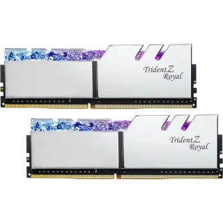 G.Skill DIMM 32 GB DDR4-3600 (2x 16 GB) Dual-Kit, Arbeitsspeicher (silber, F4-3600C16D-32GTRSC, Trident Z Royal, INTEL XMP)