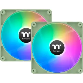 Thermaltake CT140 ARGB Sync PC Cooling Fan Matcha Green, Gehäuselüfter (hellgrün, 2er Pack, 140 mm)