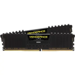 Corsair DIMM 32 GB DDR4-3000 (2x 16 GB) Dual-Kit, Arbeitsspeicher (schwarz, CMK32GX4M2D3000C16, Vengeance LPX, INTEL XMP)