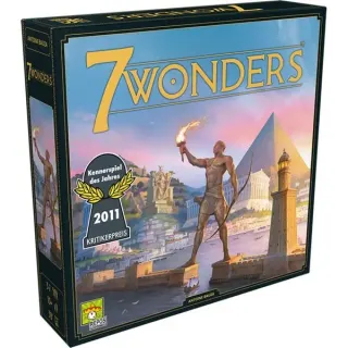 Asmodee 7 Wonders - Grundspiel - neues Design, Brettspiel (Kennerspiel des Jahres 2011)