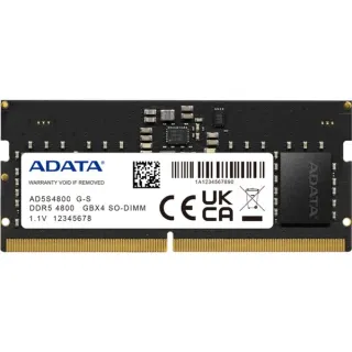 ADATA SO-DIMM 16 GB DDR5-4800 ECC, Arbeitsspeicher (schwarz, AD5S480016G-S, Premier)