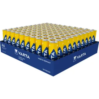 VARTA Longlife Power Batterie LR06 Tray, AA (Mignon) (100 Stück)