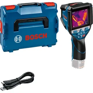 Bosch Professional Akku-Wärmebildkamera GTC 600 C Professional, 12Volt, Thermodetektor (blau/schwarz, ohne Akku und Ladegerät, L-BOXX)