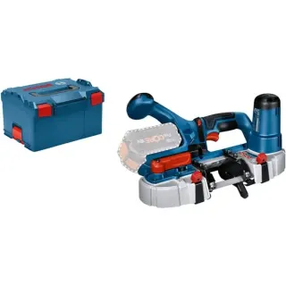 Bosch Professional Akku-Bandsäge GCB 18V-63 Professional Solo, 18Volt (blau/schwarz, ohne Akku und Ladegerät, L-BOXX)