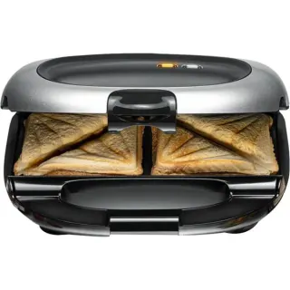 Rommelsbacher Sandwichmaker ST 1000 (schwarz/silber, 1.000 Watt)