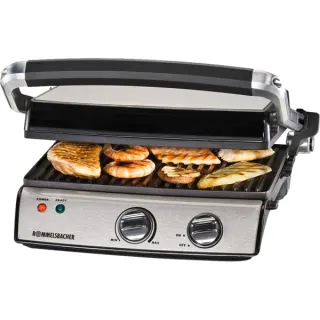 Rommelsbacher Kontaktgrill KG 2020 (edelstahl/schwarz, 2.000 Watt)
