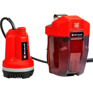 EINHELL Power X-Change Akku-Klarwasserpumpe GE-PP 18 RB Li-Solo, 18Volt, Tauch- / Druckpumpe (rot/schwarz, ohne Akku und Ladegerät)