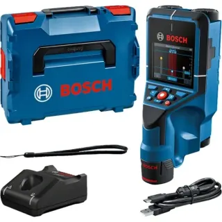 Bosch Professional PRO Akku-Wallscanner D-tect 200 C Professional, 12Volt, Ortungsgerät (blau/schwarz, Li-Ionen-Akku 2,0 Ah, in L-BOXX)