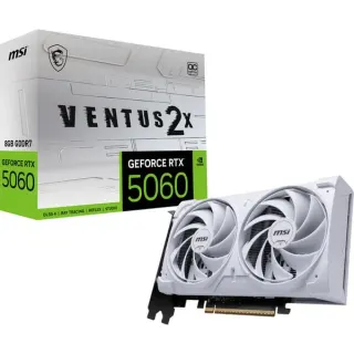 MSI GeForce RTX 5060 VENTUS 2X OC WHITE 8G, Grafikkarte (weiß, DLSS 5, 3x DisplayPort, 1x HDMI 2.1)