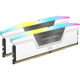 Corsair DIMM 32 GB DDR5-6400 (2x 16 GB) Dual-Kit, Arbeitsspeicher (weiß, CMH32GX5M2B6400Z36W, Vengeance RGB, INTEL XMP, AMD EXPO)
