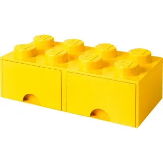 Room Copenhagen LEGO Brick Drawer 8 gelb, Aufbewahrungsbox (gelb)