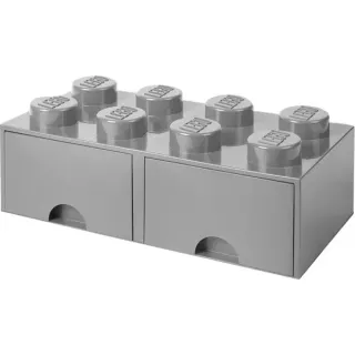 Room Copenhagen LEGO Brick Drawer 8 grau, Aufbewahrungsbox (grau)