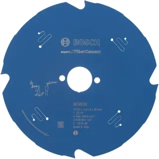 Bosch Professional EXPERT Fibre Cement Kreissägeblatt, Ø 190mm, 4Z (Bohrung 20mm, für Handkreissägen)