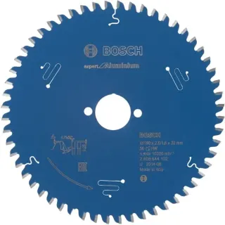 Bosch Professional Kreissägeblatt Expert for Aluminium, Ø 190mm, 56Z (Bohrung 30mm, für Handkreissägen)