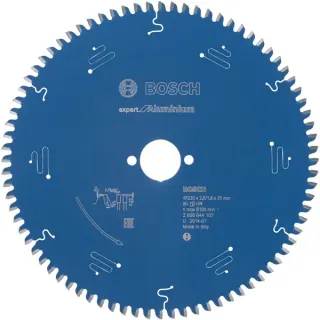 Bosch Professional Kreissägeblatt Expert for Aluminium, Ø 235mm, 80Z (Bohrung 30mm, für Handkreissägen)