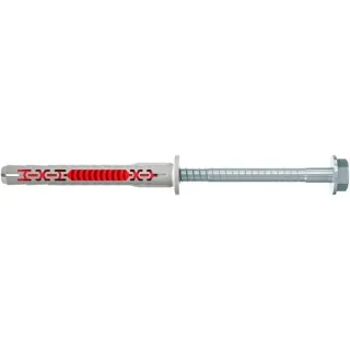 fischer Langschaftdübel DuoXpand 8x80 FUS (hellgrau/rot, 50 Stück)