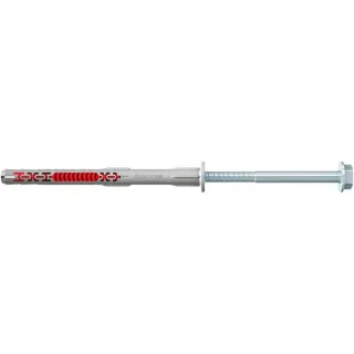fischer Langschaftdübel DuoXpand 8x100 FUS (hellgrau/rot, 50 Stück)