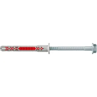 fischer Langschaftdübel DuoXpand 10x80 FUS (hellgrau/rot, 50 Stück)