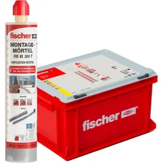 fischer Vorteils-Box Injektionsmörtel FIS VL 300 T HWK G (grau, 20 Kartuschen mit je 300ml, im Koffer)
