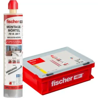 fischer Vorteils-Box Injektionsmörtel FIS VL 300 T HWK K (grau, 10 Kartuschen mit je 300ml, im Koffer)