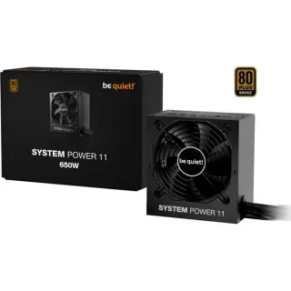 be quiet! System Power 11 650W ATX3.1, PC-Netzteil (schwarz, 1x 12-Pin High Power GPU, 2x PCIe, 650 Watt)