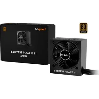 be quiet! System Power 11 450W ATX3.1, PC-Netzteil (schwarz, 2x PCIe, 450 Watt)