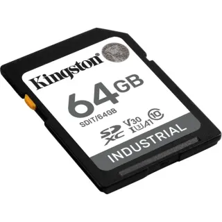 Kingston Industrial 64 GB SDXC, Speicherkarte (schwarz, UHS-I U3, Class 10, V30, A1)