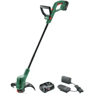 Bosch Heimwerken & Garten Akku-Rasentrimmer EasyGrassCut 18-260, 18Volt (grün/schwarz, 2x Li-Ionen Akku 2,0Ah, POWER FOR ALL ALLIANCE)
