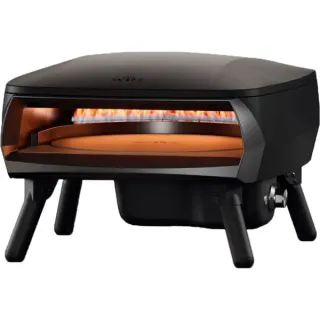 Witt Pizzaofen Rotante Piccolo 16" (schwarz (matt), für Pizzen bis ca. Ø 40cm, rotierender Pizzastein)