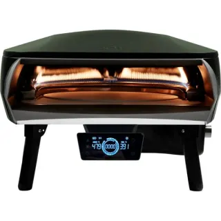 Witt Pizzaofen ETNA Rotante Control 16" (dunkelgrün, für Pizzen bis ca. Ø 40cm, rotierender Pizzastein)
