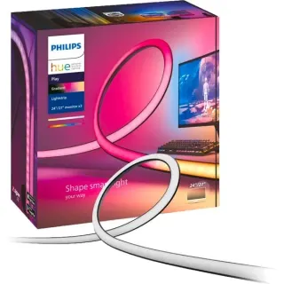 Philips HUE Play Gradient Lightstrip 24/27" 3er-Set, LED-Streifen (schwarz/weiß)