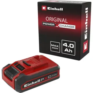 EINHELL Akku Power-X-Change Plus 18Volt 4,0Ah (rot/schwarz)