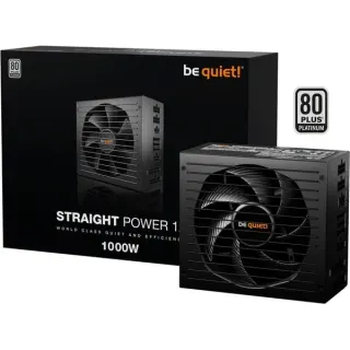 be quiet! Straight Power 12 Platinum 1000W ATX 3.1, PC-Netzteil (schwarz, 1x 12-Pin High Power GPU, 4x PCIe, Kabel-Management , 1000 Watt)