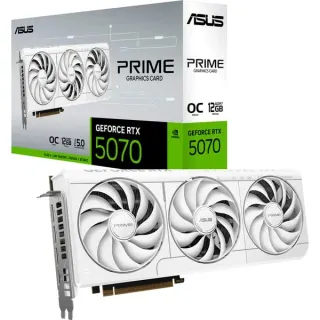ASUS GeForce RTX 5070 PRIME OC WHITE, Grafikkarte (weiß, DLSS 5, 3x DisplayPort, 2x HDMI 2.1)