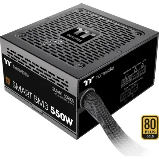 Thermaltake SMART BM3 550W, PC-Netzteil (schwarz, 1x 12VHPWR, 2x PCIe, Kabel-Management, 550 Watt)