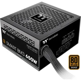 Thermaltake SMART BM3 650W, PC-Netzteil (schwarz, 1x 12VHPWR, 4x PCIe, Kabel-Management, 650 Watt)