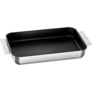 Bosch Home Pro Induction Flex Pfanne HEZ9FF010 (edelstahl/schwarz, groß, 45 x 26cm)