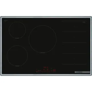 Bosch PXV845HC1E Serie 6, Autarkes Kochfeld (schwarz/edelstahl, 80 cm)