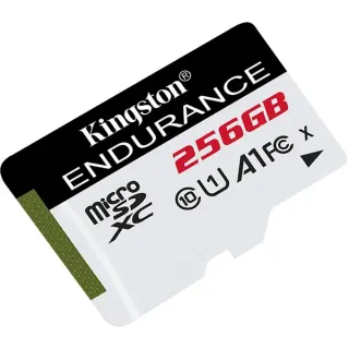 Kingston High Endurance 256 GB microSDXC, Speicherkarte (weiß/schwarz, UHS-I U1, Class 10, A1)