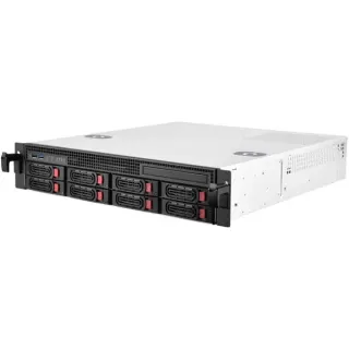 SilverStone RM21-308, Rack-Gehäuse (schwarz, 2 Höheneinheiten)